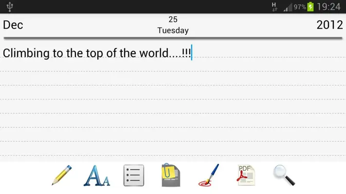 Diary android App screenshot 7